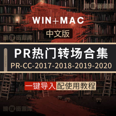 pr转场预设合集 视频剪辑无缝过渡炫酷转场特效果win/mac素材